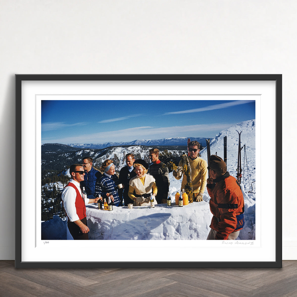 Slim Aarons Limited Edition Estate Stamped apres ski limited edition 53397608 Framed