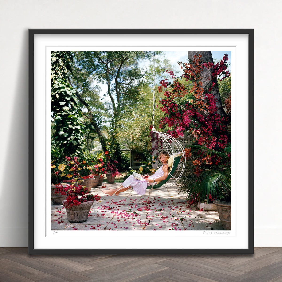 Slim Aarons Limited Edition Estate Stamped barbados bliss limited edition 52200184 Framed
