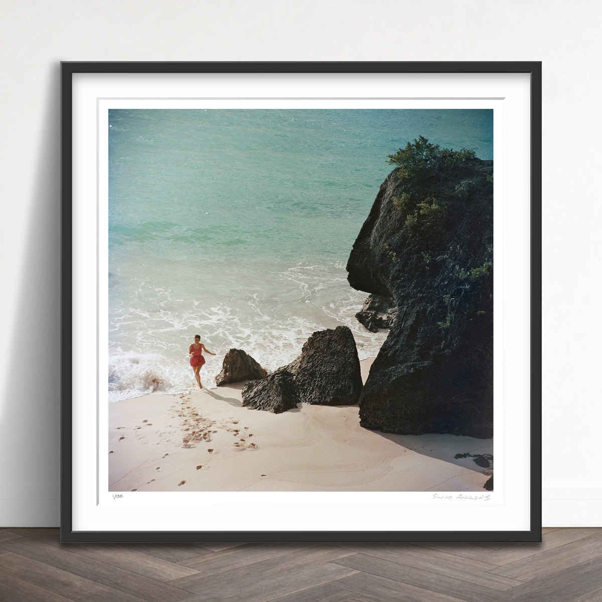 Slim Aarons Limited Edition Estate Stamped bermuda beach limited edition 53438294 Framed