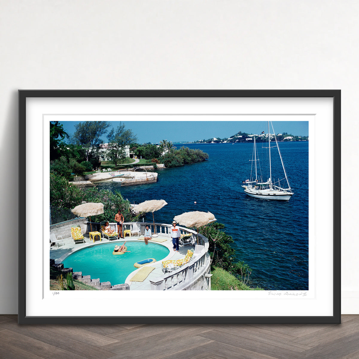 Slim Aarons Limited Edition Estate Stamped bermuda idyll limited edition 53438284 Framed