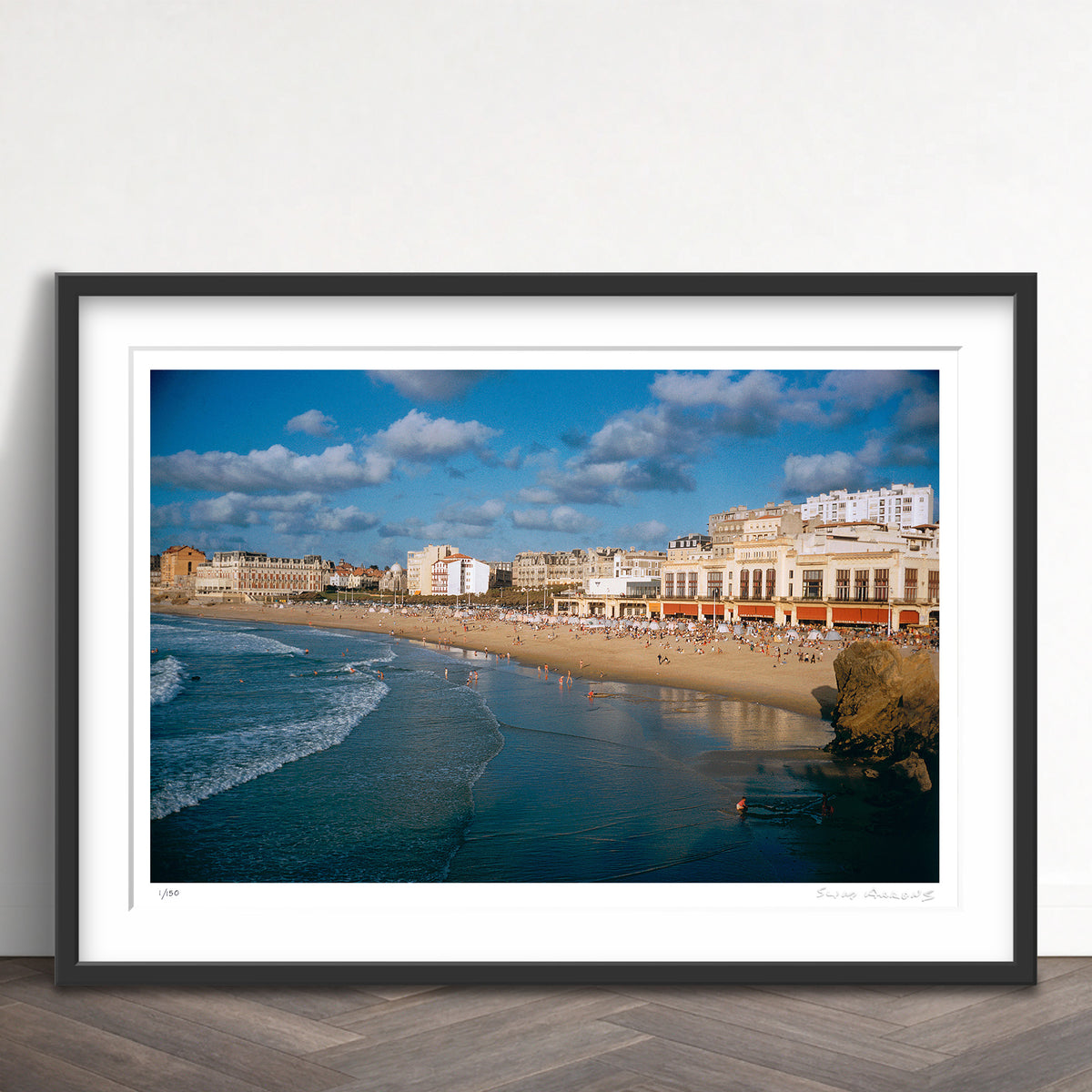 Slim Aarons Limited Edition Estate Stamped biarritz seafront limited edition 53397496 Framed