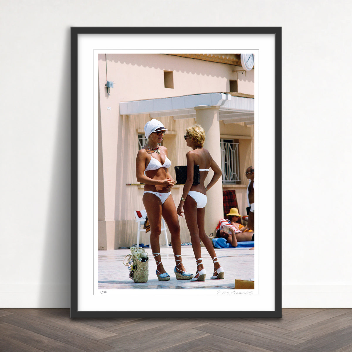 Slim Aarons Limited Edition Estate Stamped bikini girls limited edition 53397633 Framed
