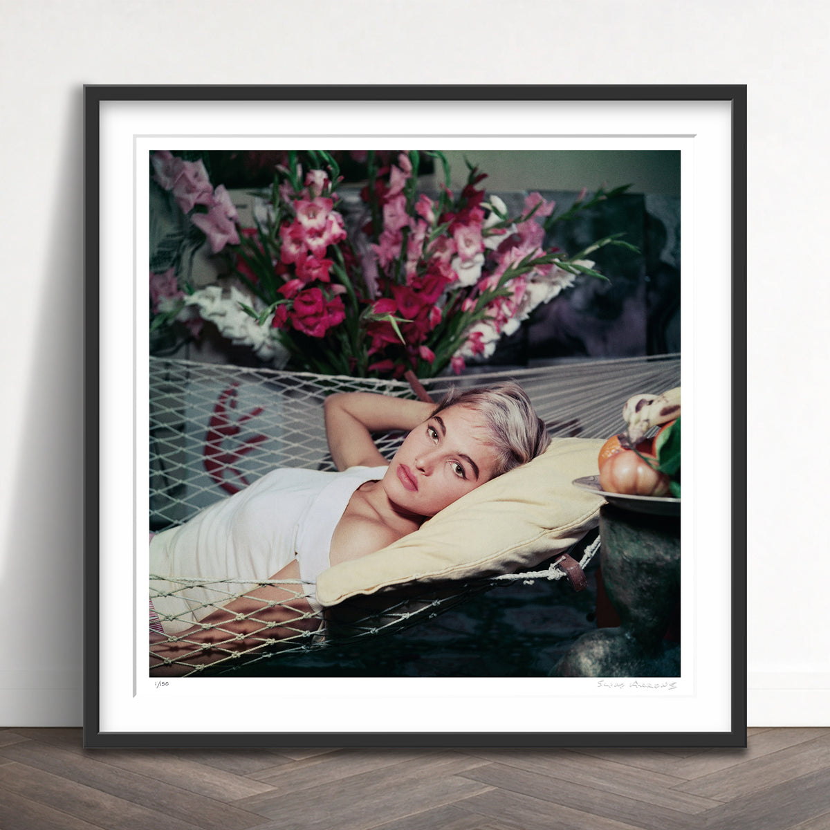 Slim Aarons Limited Edition Estate Stamped bond girl to be limited edition 3436281 Framed