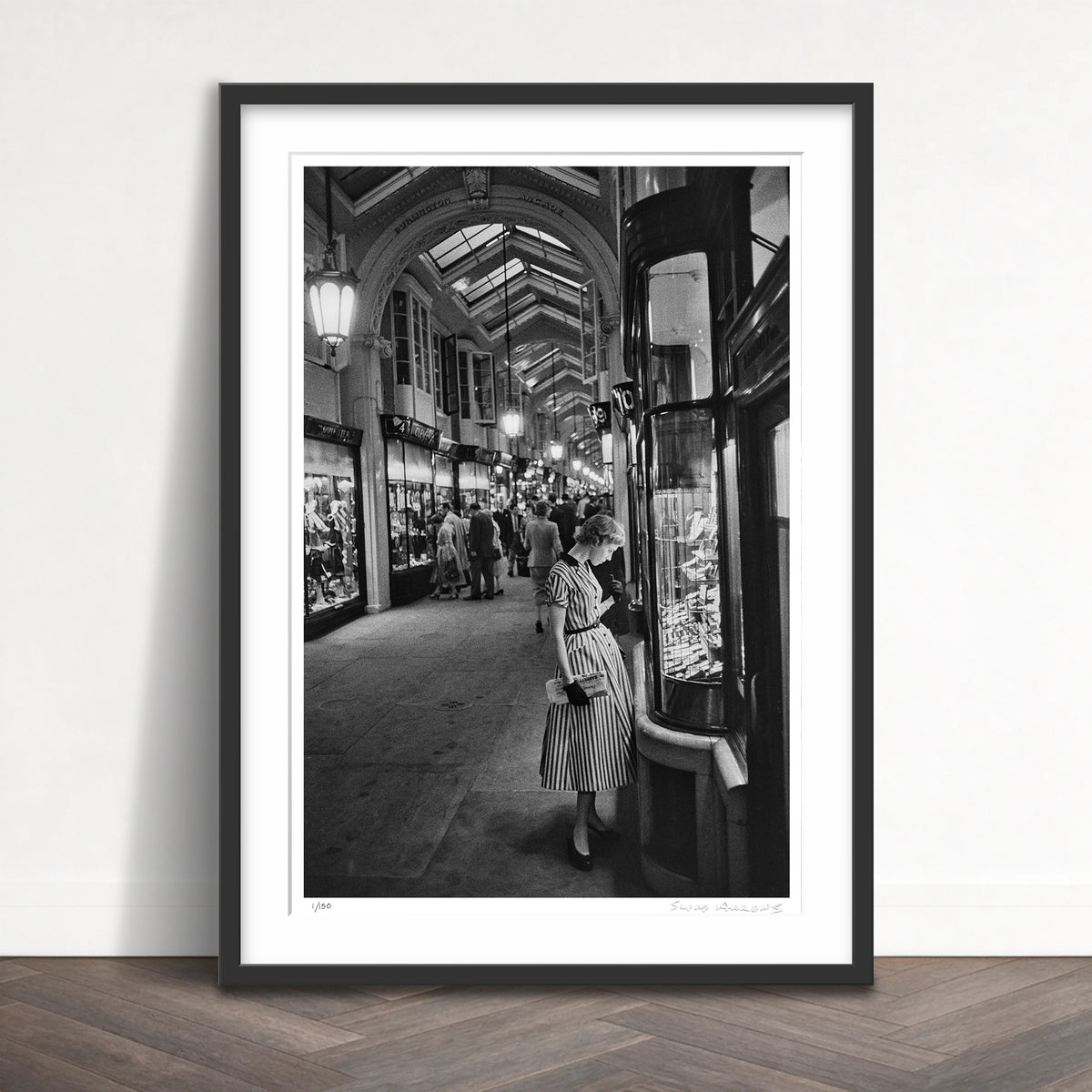 Slim Aarons Limited Edition Estate Stamped burlington arcade limited edition 113860056 Framed
