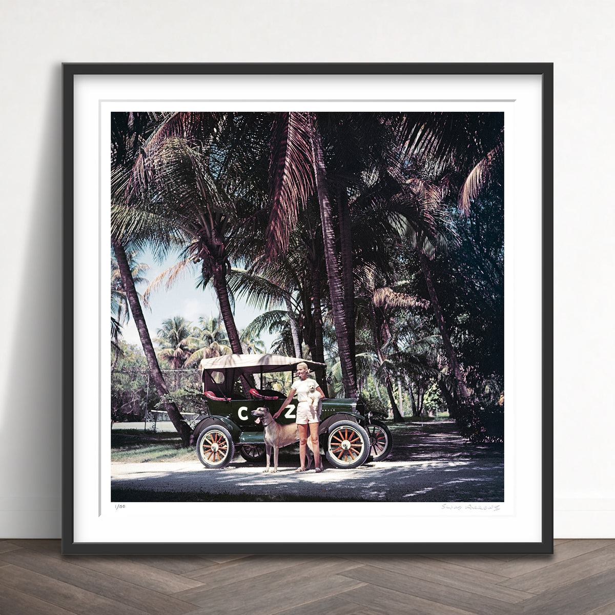 Slim Aarons Limited Edition Estate Stamped c z and friends limited edition 3247222 Framed