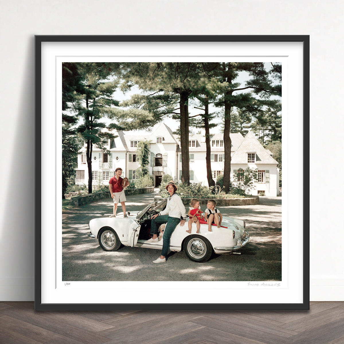 Slim Aarons Limited Edition Estate Stamped cabot family limited edition 3436607 Framed