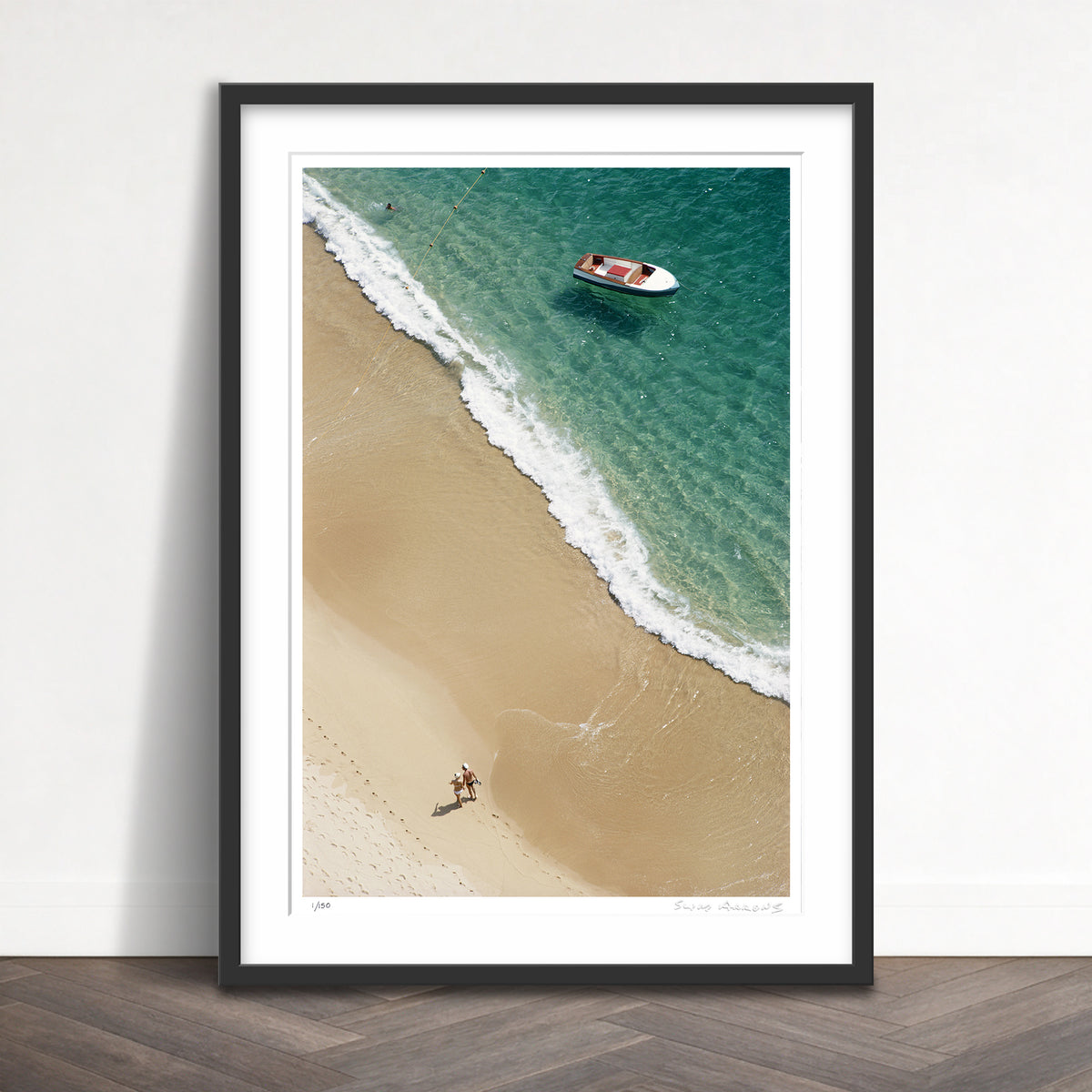 Slim Aarons Limited Edition Estate Stamped caleta beach acapulco limited edition 745210117 Framed