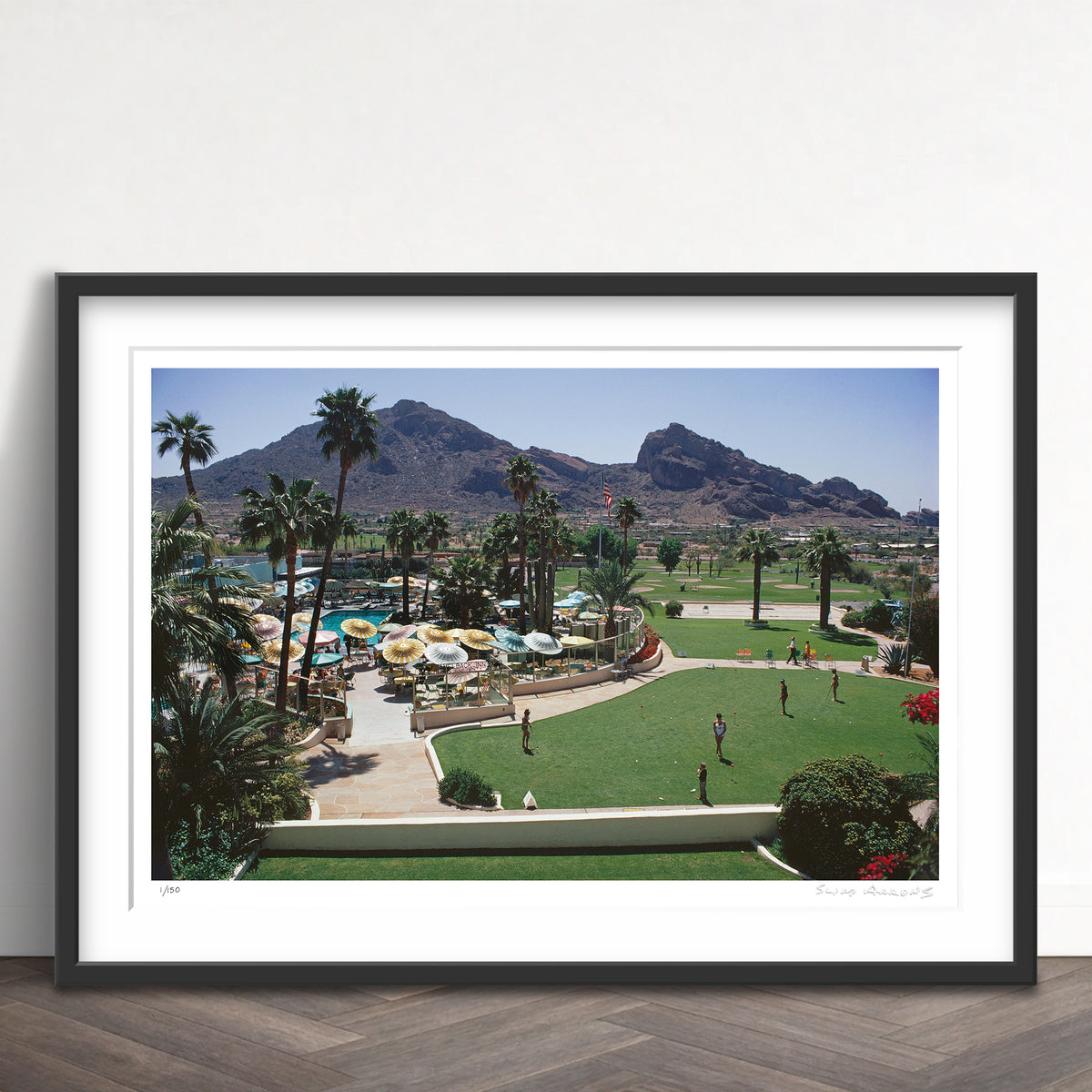 Slim Aarons Limited Edition Estate Stamped camelback inn limited edition 77442863 Framed