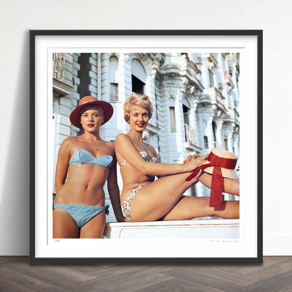 Slim Aarons Limited Edition Estate Stamped cannes cannes girls limited edition 674382243 Framed