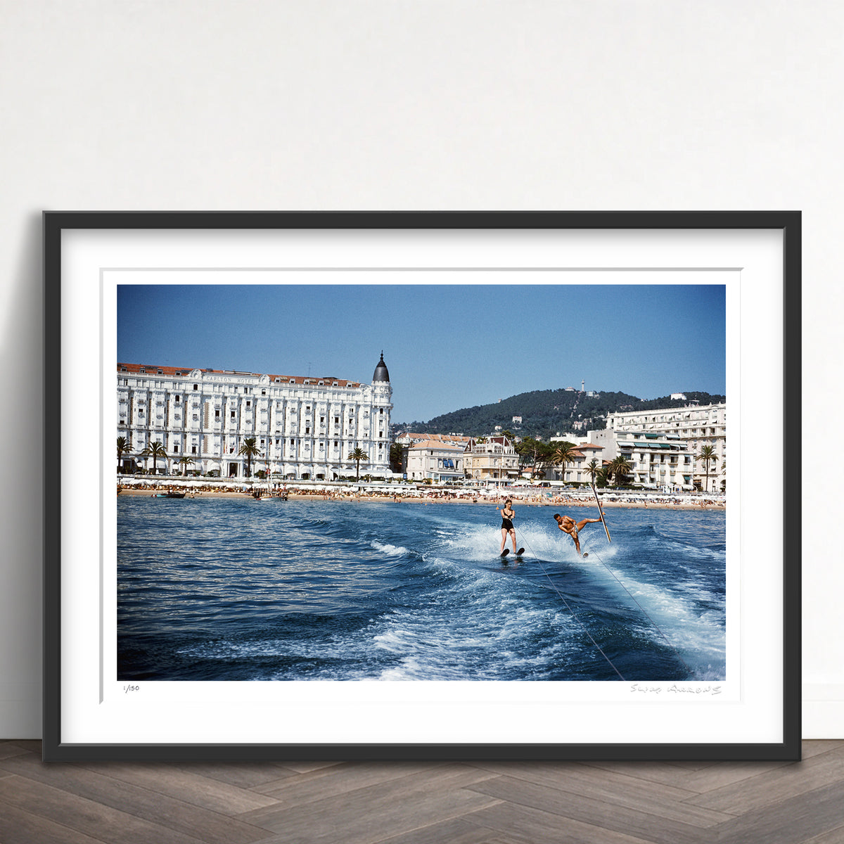 Slim Aarons Limited Edition Estate Stamped cannes watersports 1 limited edition 475371027 Framed