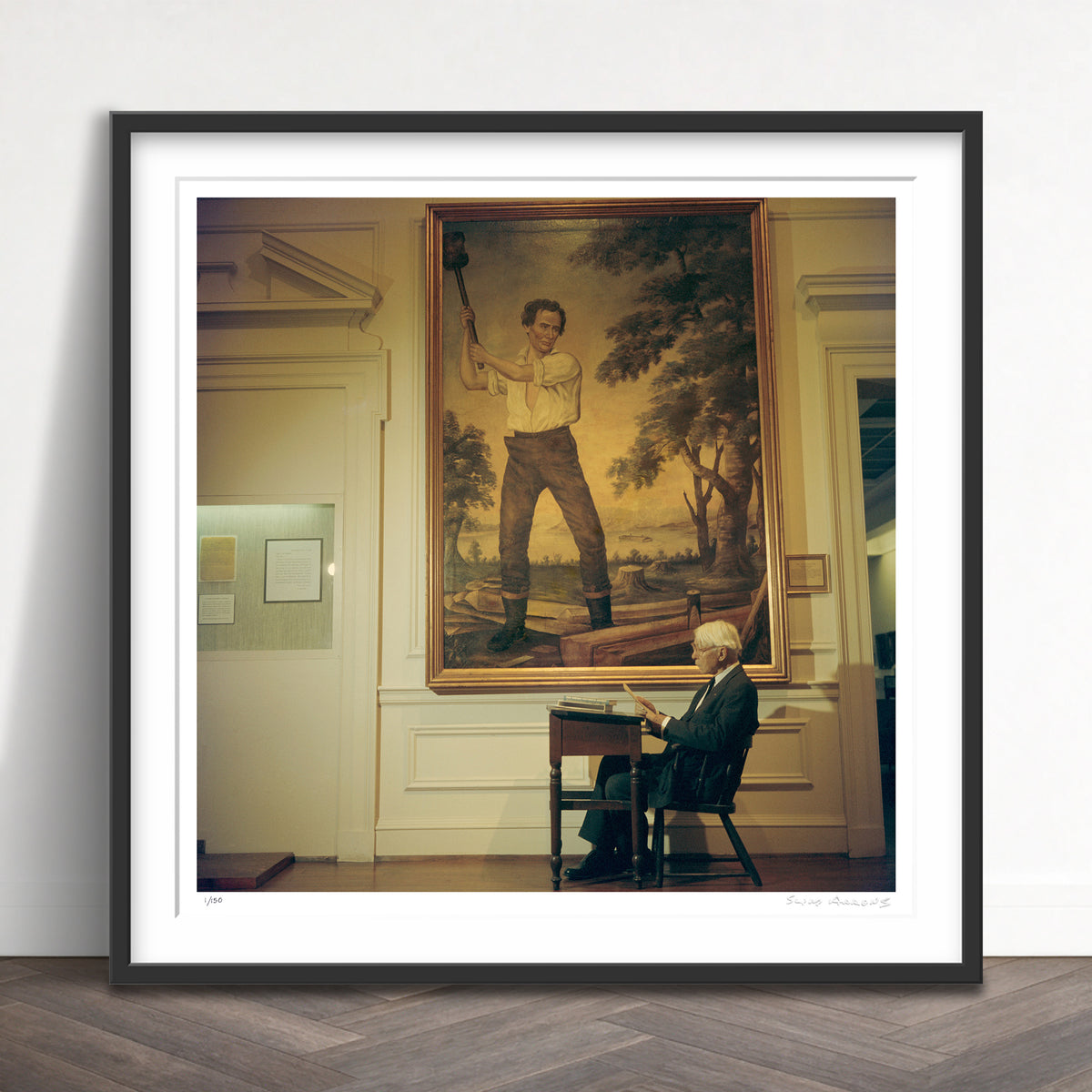 Slim Aarons Limited Edition Estate Stamped carl sandburg limited edition 3165683 Framed