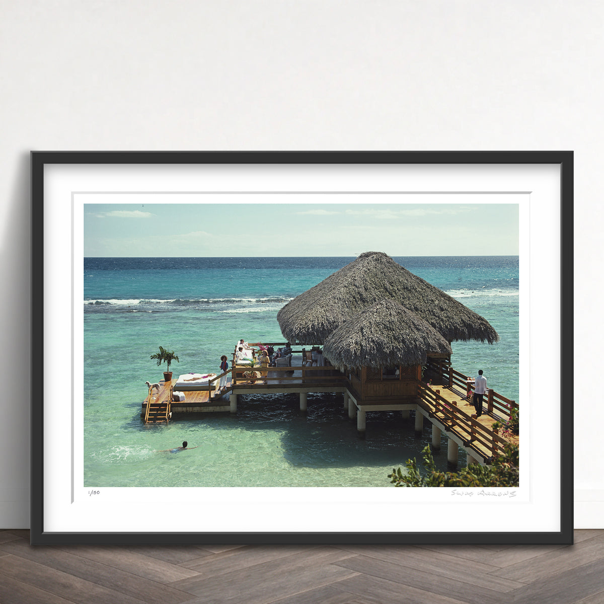 Slim Aarons Limited Edition Estate Stamped casa de camp limited edition 670809403 Framed
