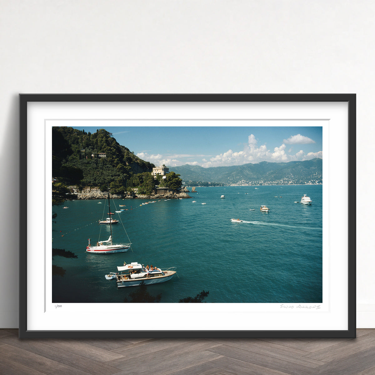 Slim Aarons Limited Edition Estate Stamped castello di paraggi limited edition 475373753 Framed