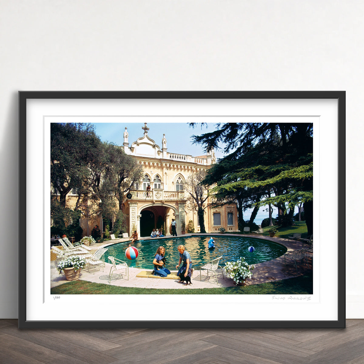Slim Aarons Limited Edition Estate Stamped chateau st jean limited edition 77440267 Framed