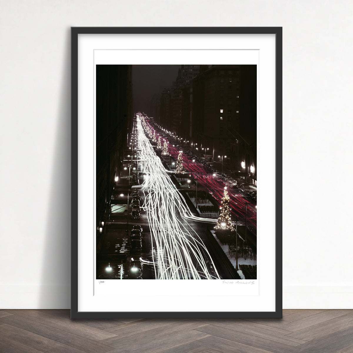 Slim Aarons Limited Edition Estate Stamped christmas traffic limited edition 1158180800 Framed