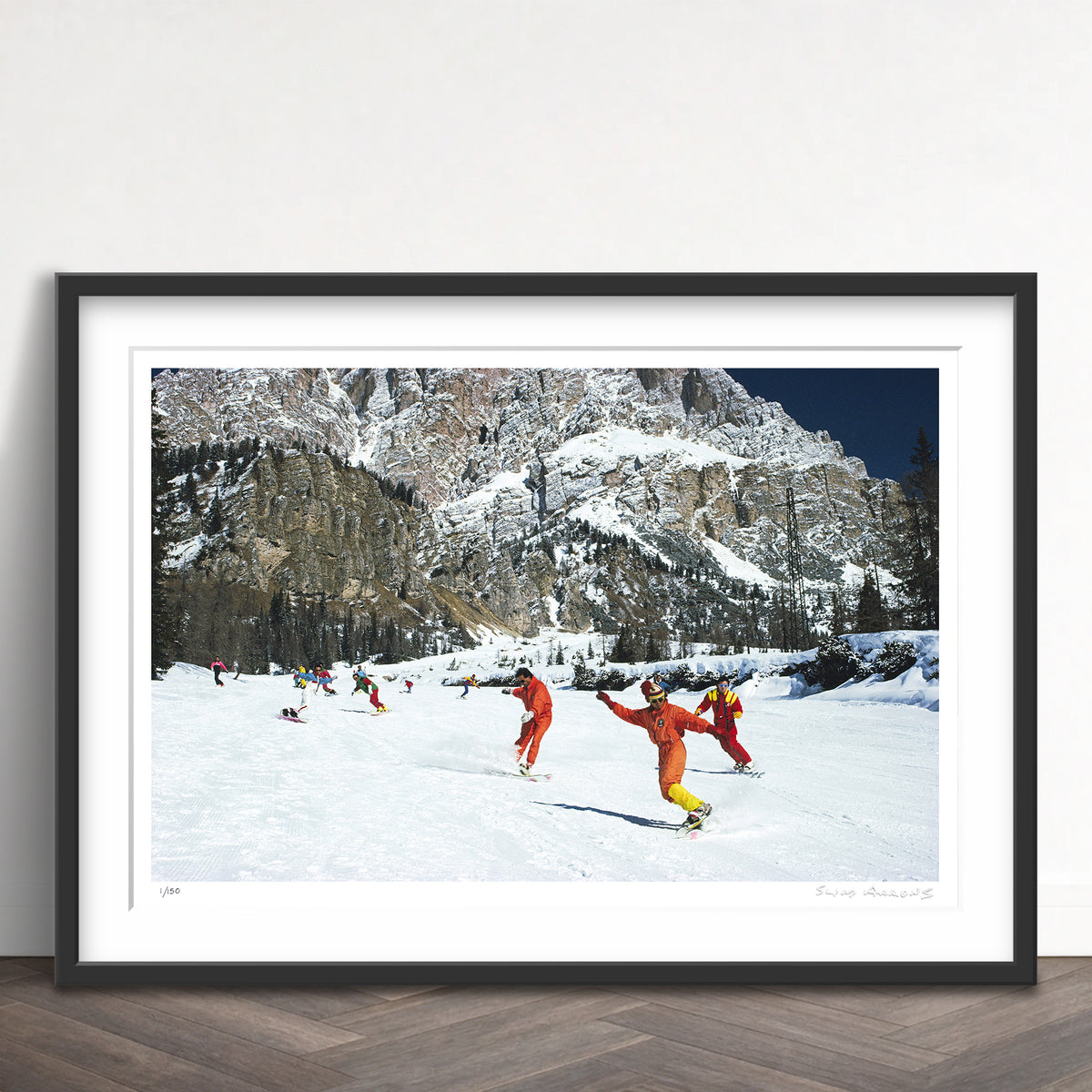 Slim Aarons Limited Edition Estate Stamped cortina dampezzo 1 limited edition 56454432 Framed