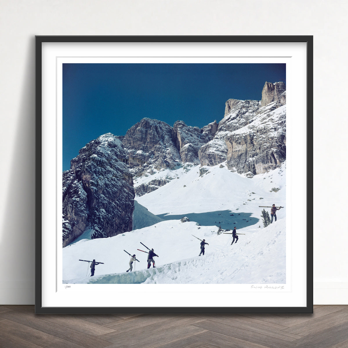 Slim Aarons Limited Edition Estate Stamped cortina dampezzo limited edition 79466650 Framed