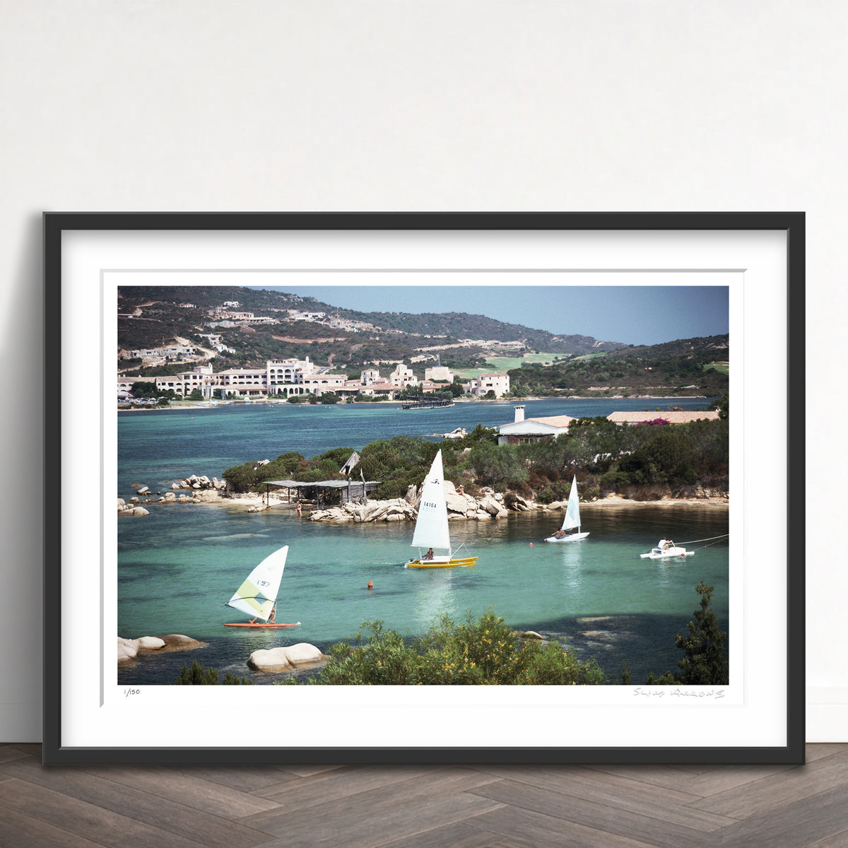 Slim Aarons Limited Edition Estate Stamped costa smeralda sardinia limited edition 155761656 Framed