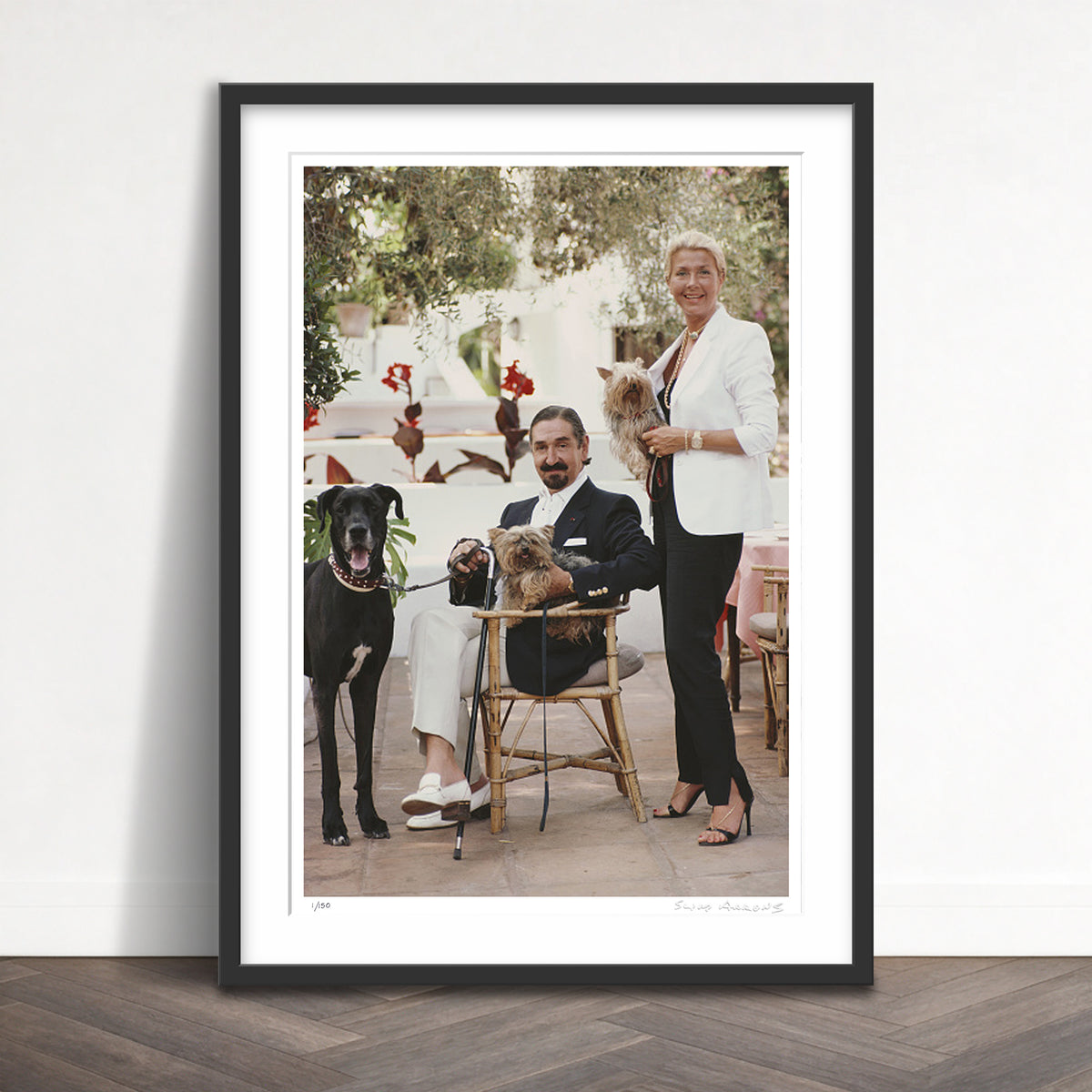 Slim Aarons Limited Edition Estate Stamped count and countess jaime de mora y aragon limited edition 674383373 Framed
