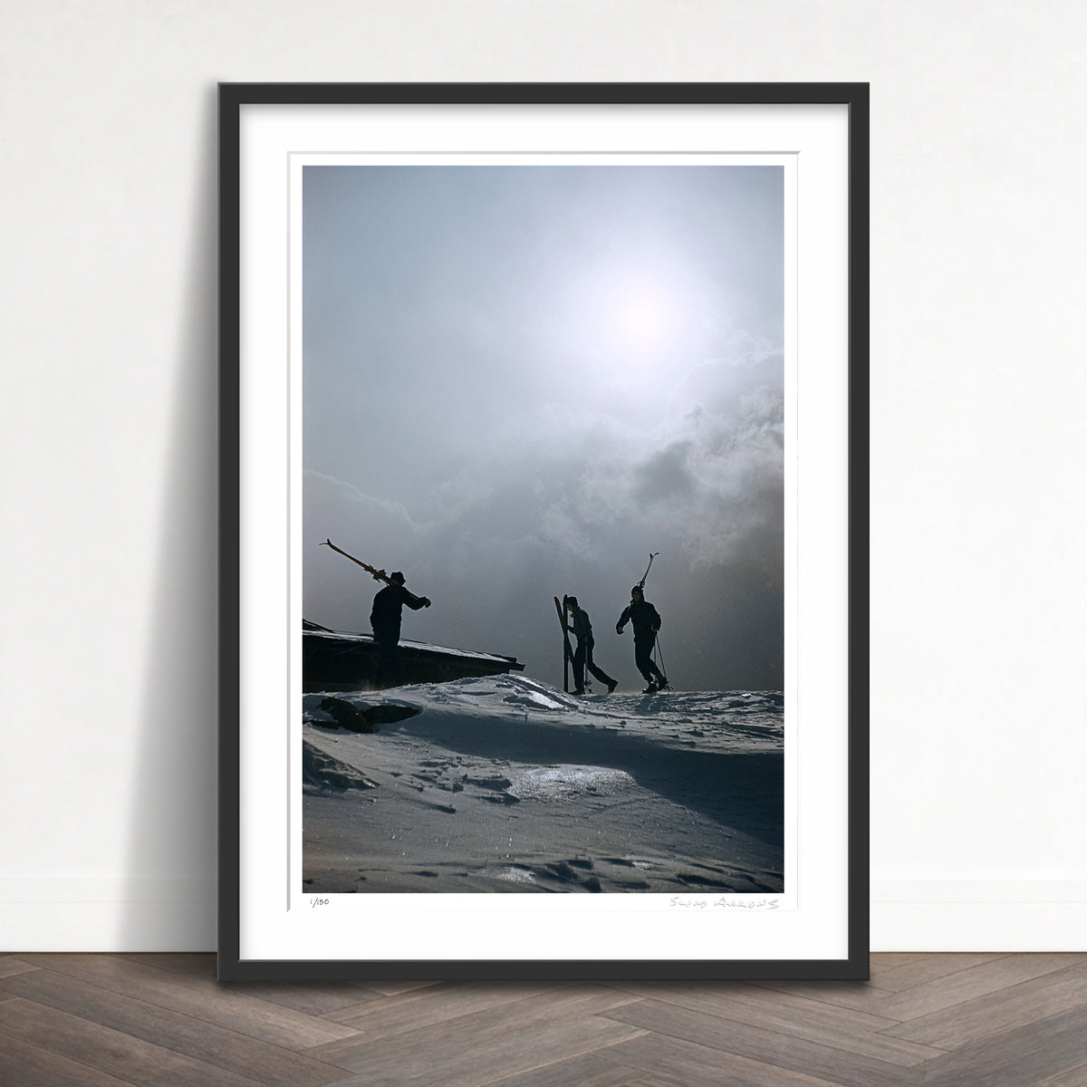Slim Aarons Limited Edition Estate Stamped cranmore mountain skiers limited edition 1158180859 Framed