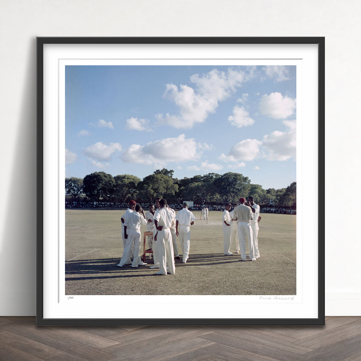Slim Aarons Limited Edition Estate Stamped cricket in antigua limited edition 88655962 Framed