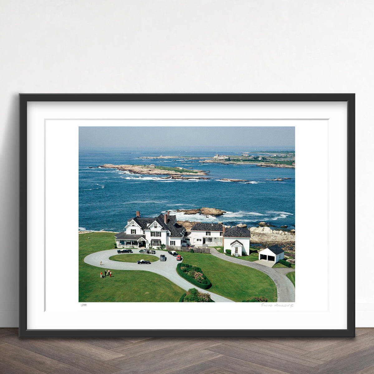 Slim Aarons Limited Edition Estate Stamped cushing home limited edition 3088864 Framed