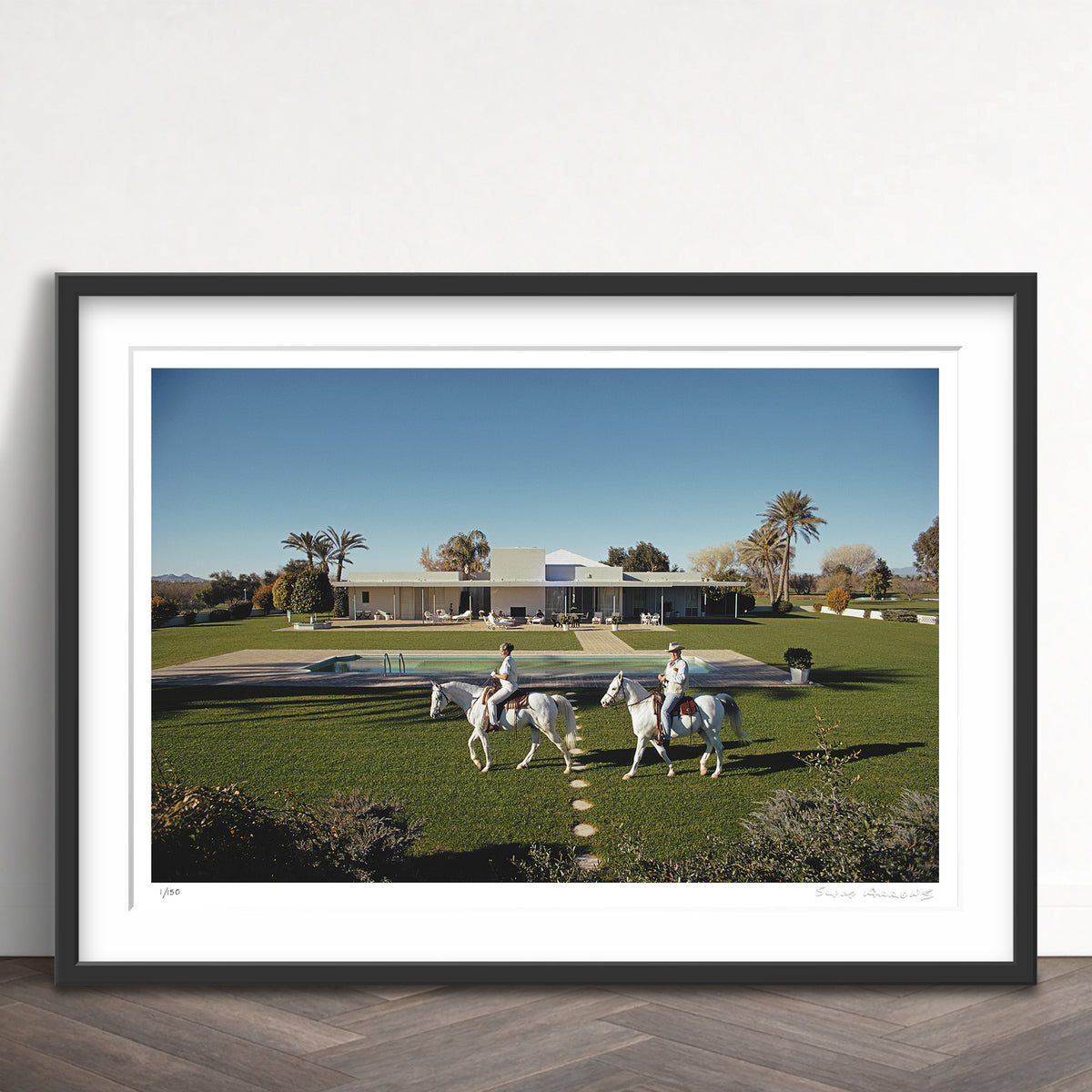 Slim Aarons Limited Edition Estate Stamped daniel gainey limited edition 669618021 Framed