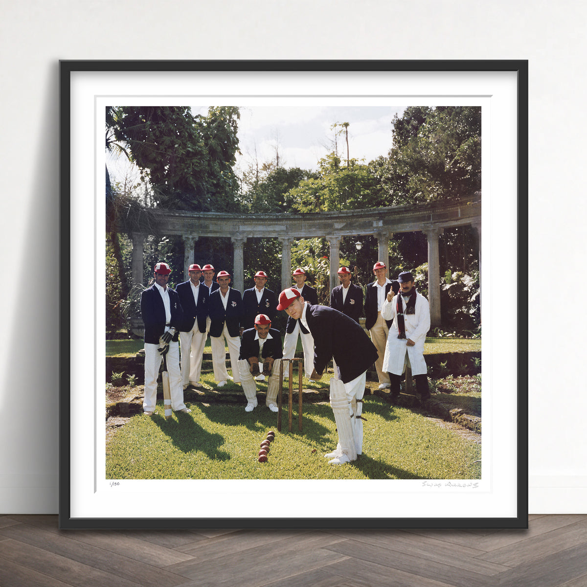 Slim Aarons Limited Edition Estate Stamped dapper cricketers limited edition 53438299 Framed
