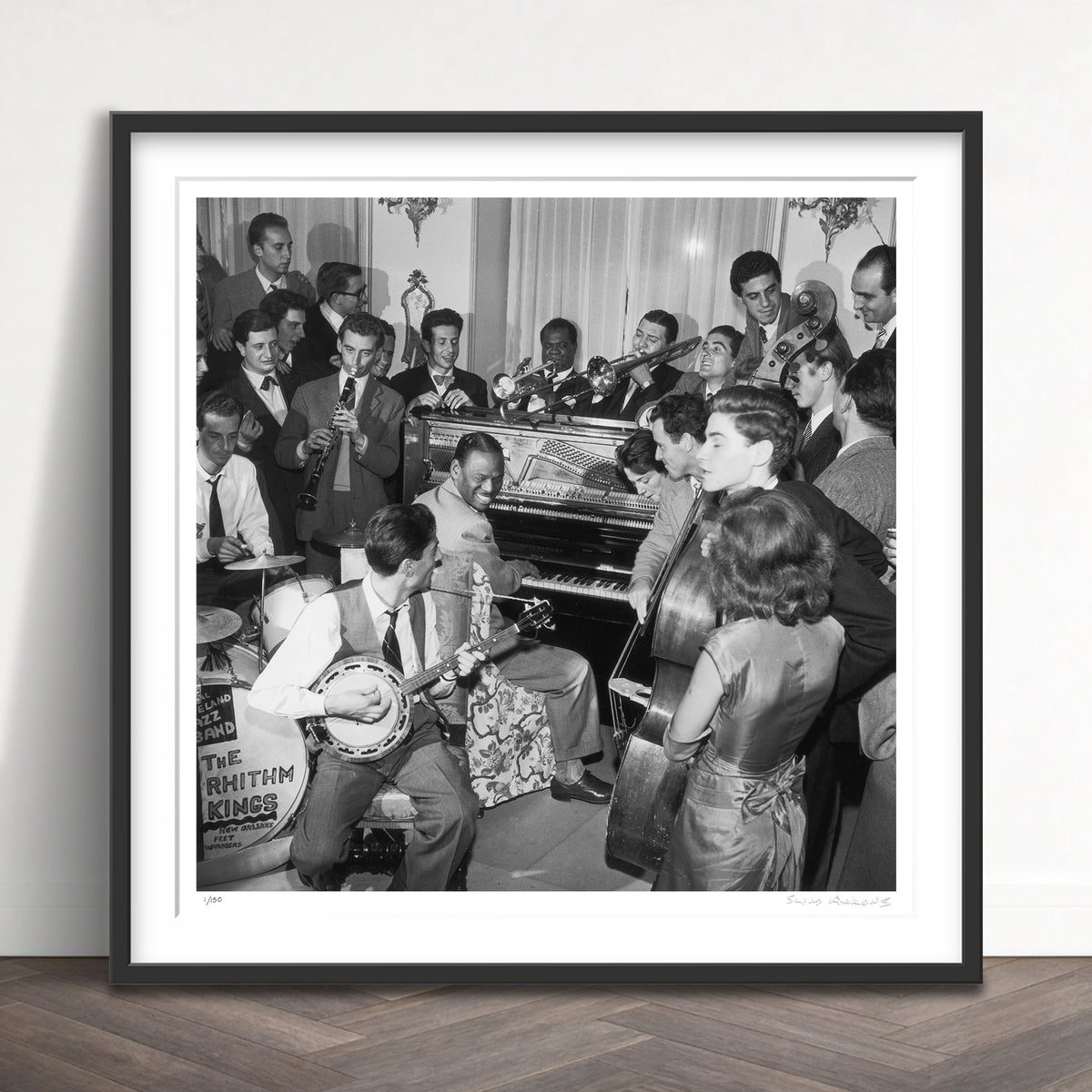 Slim Aarons Limited Edition Estate Stamped dixieland in rome 2 limited edition 3247518 Framed