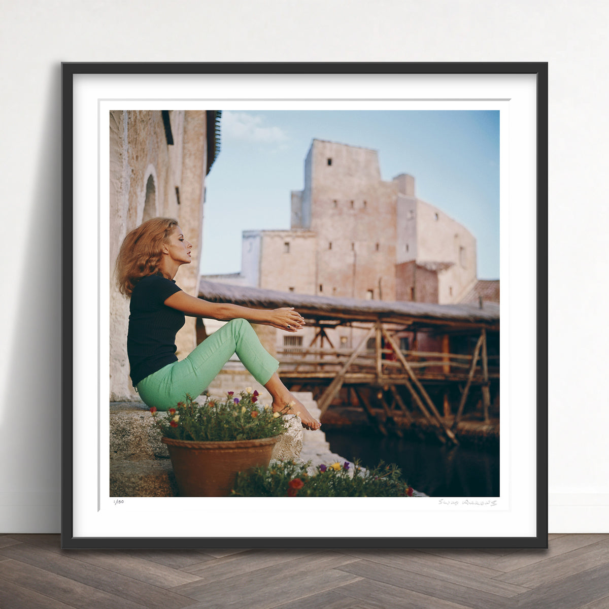 Slim Aarons Limited Edition Estate Stamped dolores guinness limited edition 3165414 Framed