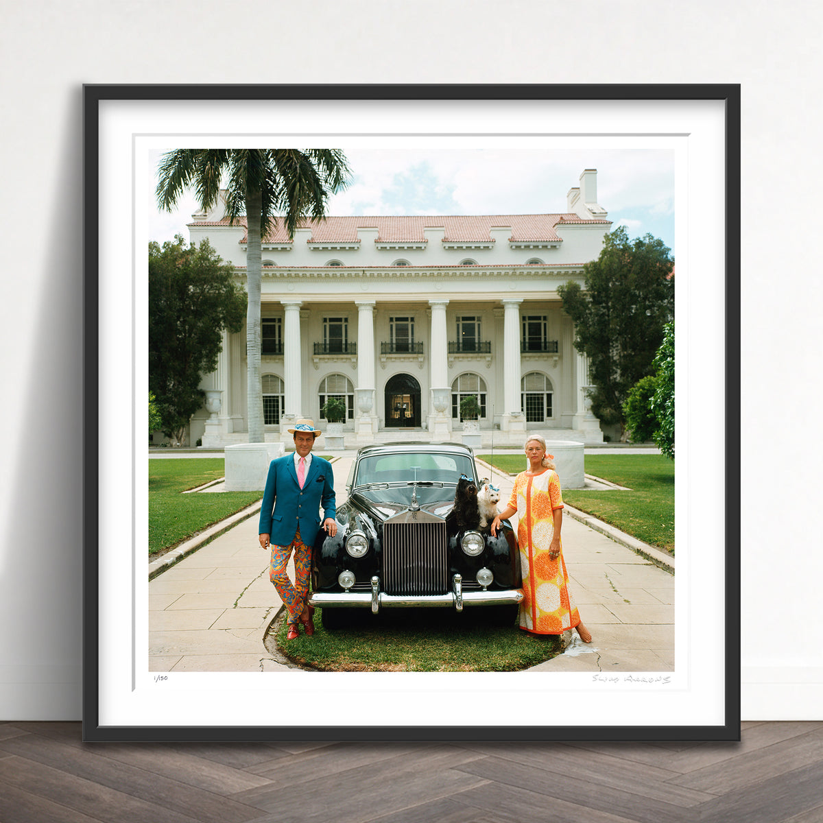 Slim Aarons Limited Edition Estate Stamped donald leas limited edition 3203127 Framed