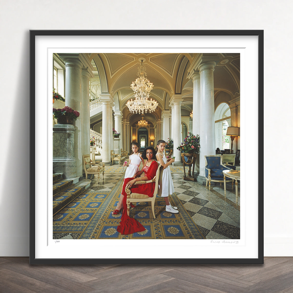 Slim Aarons Limited Edition Estate Stamped droulers and daughters limited edition 155761661 Framed