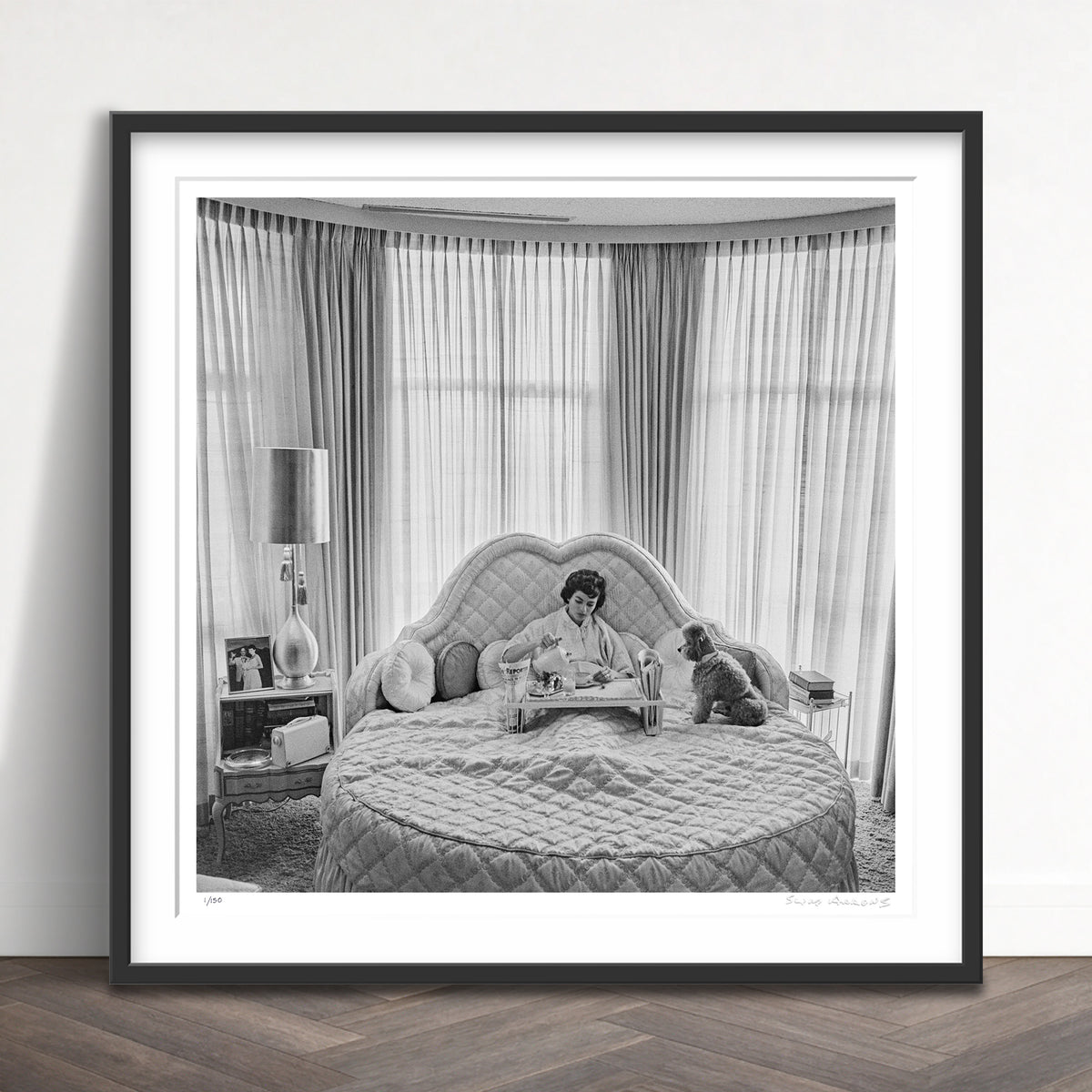Slim Aarons Limited Edition Estate Stamped eden hartford limited edition 1325879592 Framed