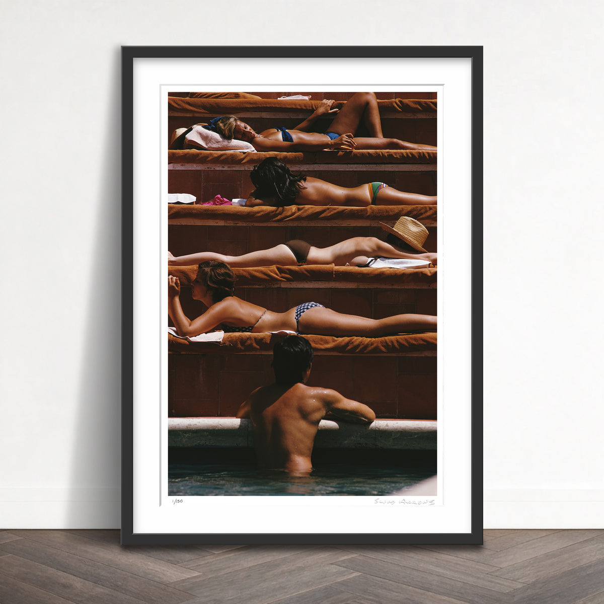 Slim Aarons Limited Edition Estate Stamped eye of the beholder limited edition 453081605 Framed