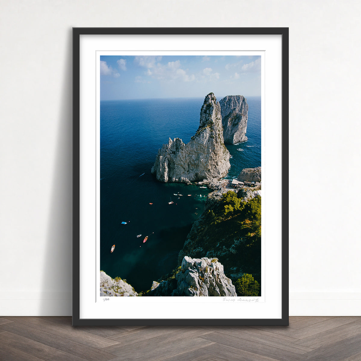 Slim Aarons Limited Edition Estate Stamped faraglioni rocks limited edition 56475765 Framed