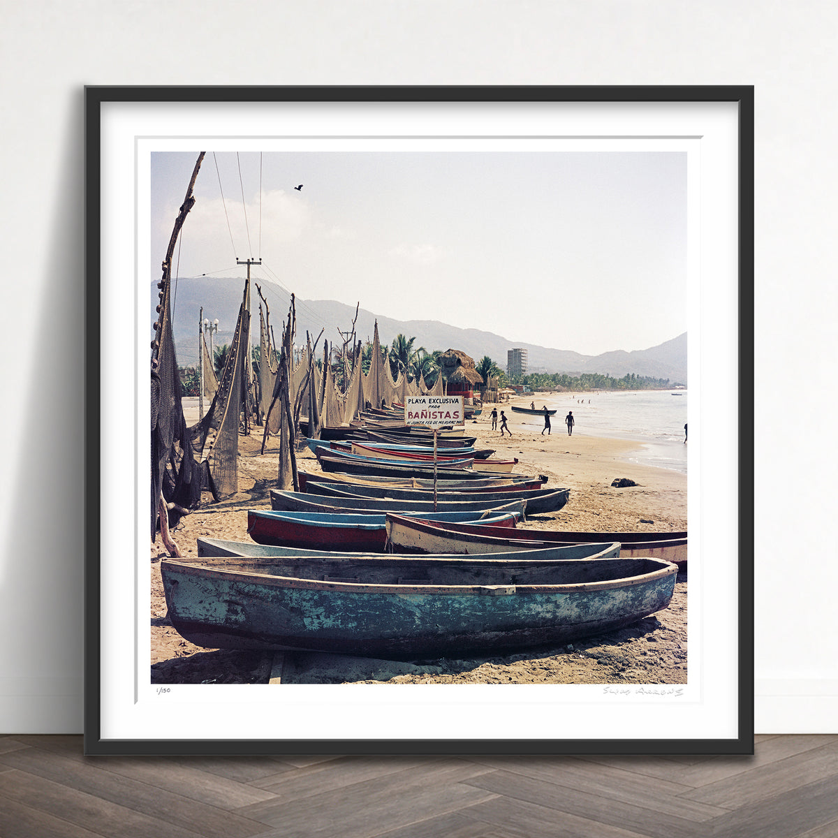 Slim Aarons Limited Edition Estate Stamped fishing boats 2 limited edition 554352255 Framed