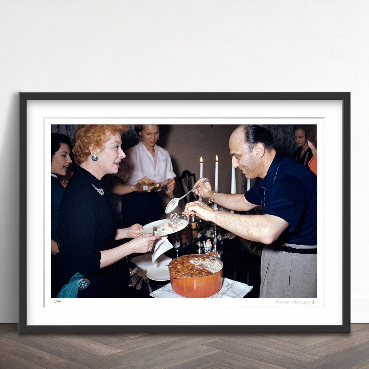 Slim Aarons Limited Edition Estate Stamped food for the stars limited edition 3165222 Framed