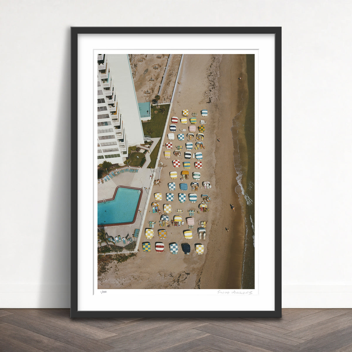 Slim Aarons Limited Edition Estate Stamped fort lauderdale beach limited edition 113915620 Framed