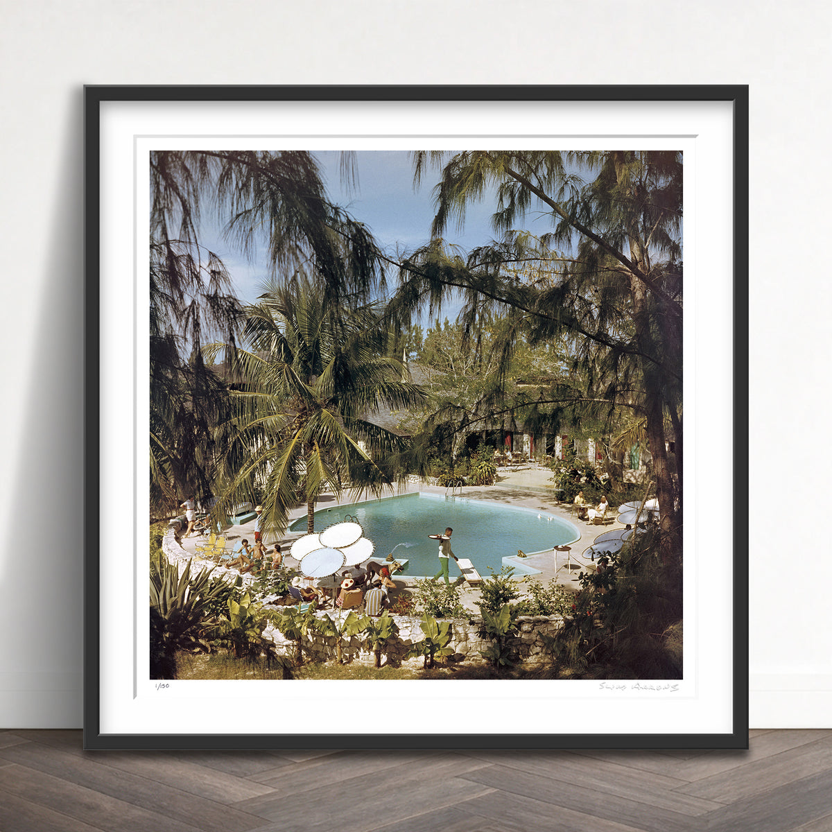 Slim Aarons Limited Edition Estate Stamped french leave hotel limited edition 77442723 Framed