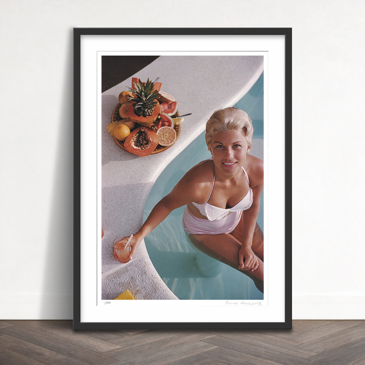 Slim Aarons Limited Edition Estate Stamped fruit cocktail limited edition 605353061 Framed