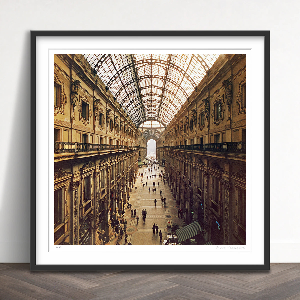 Slim Aarons Limited Edition Estate Stamped galleria vittorio emanuele ii limited edition 155761489 Framed