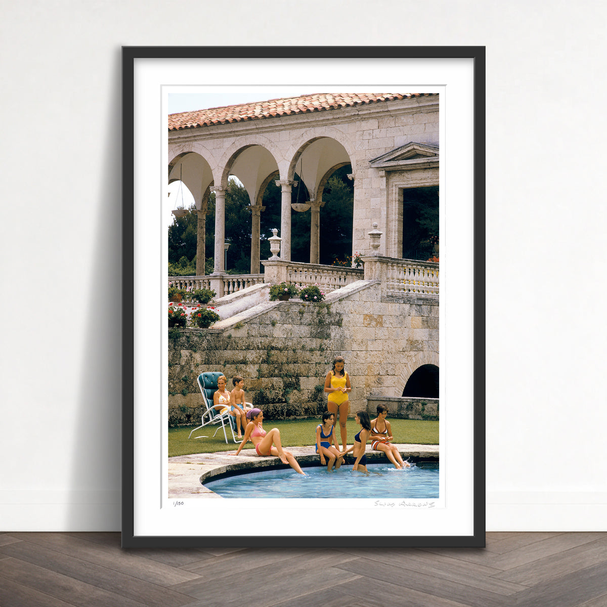 Slim Aarons Limited Edition Estate Stamped gavina hotel limited edition 77550125 Framed