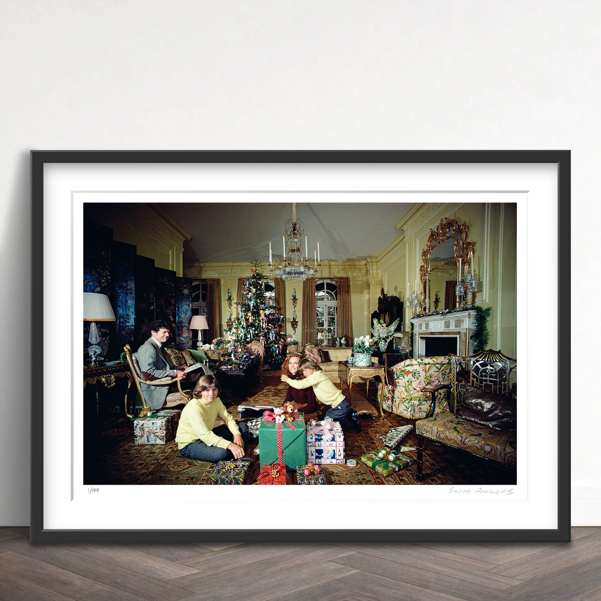 Slim Aarons Limited Edition Estate Stamped getty christmas limited edition 51246680 Framed