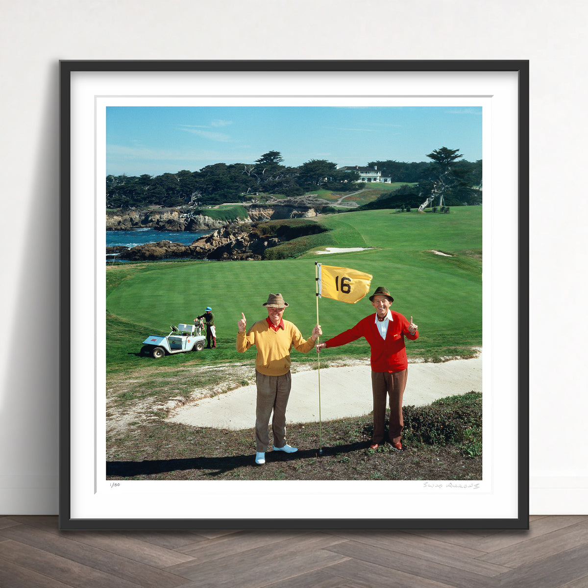 Slim Aarons Limited Edition Estate Stamped golfing pals limited edition 3163526 Framed