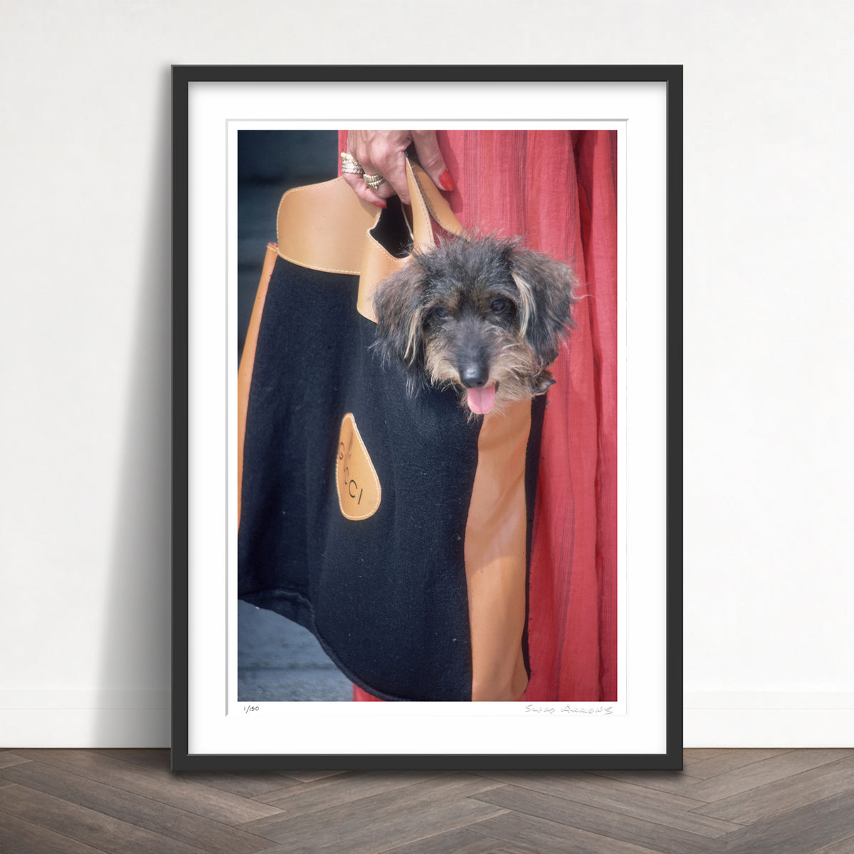 Slim Aarons Limited Edition Estate Stamped gucci pooch limited edition 79885178 Framed
