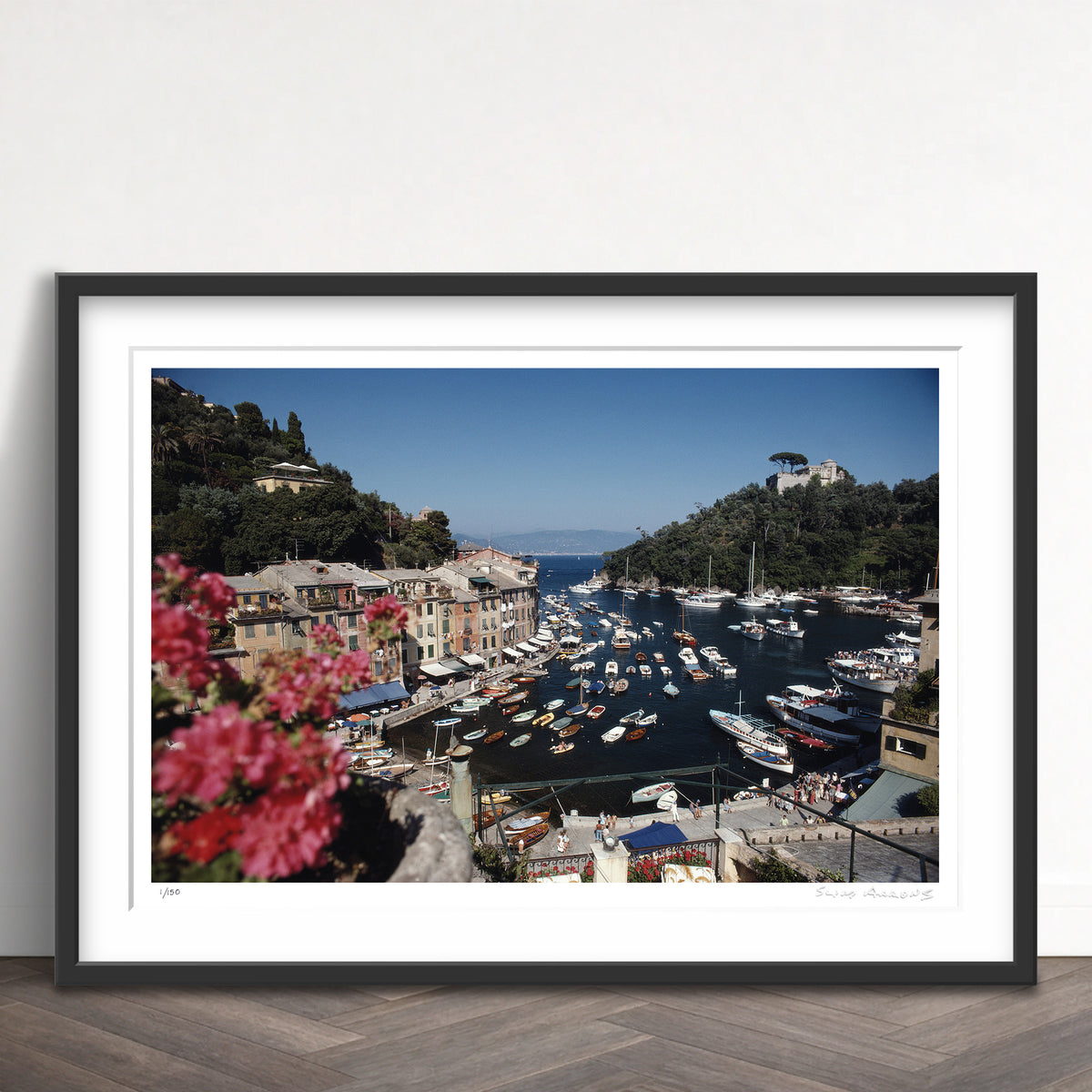 Slim Aarons Limited Edition Estate Stamped harbour area portofino limited edition 155761599 Framed