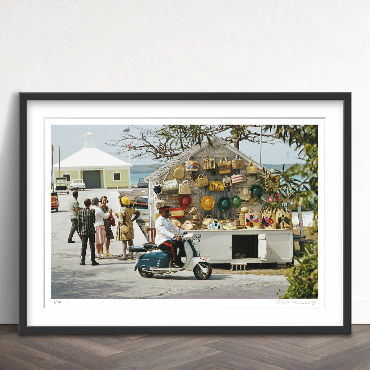 Slim Aarons Limited Edition Estate Stamped harbour island limited edition 607001977 Framed