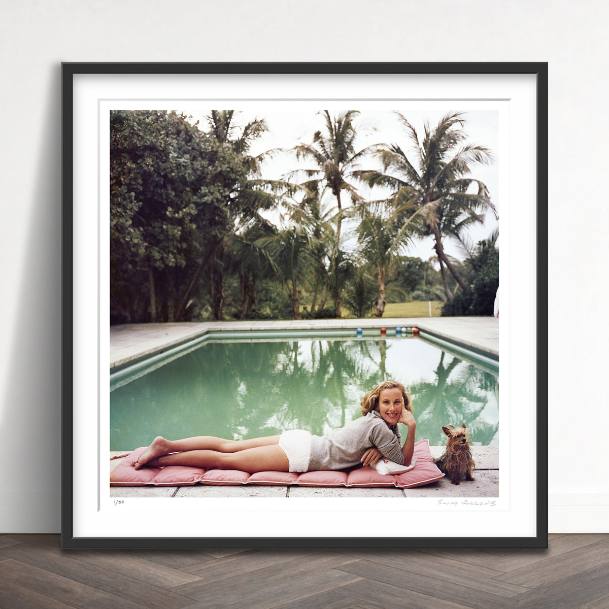 Slim Aarons Limited Edition Estate Stamped having a topping time limited edition 3089307 Framed
