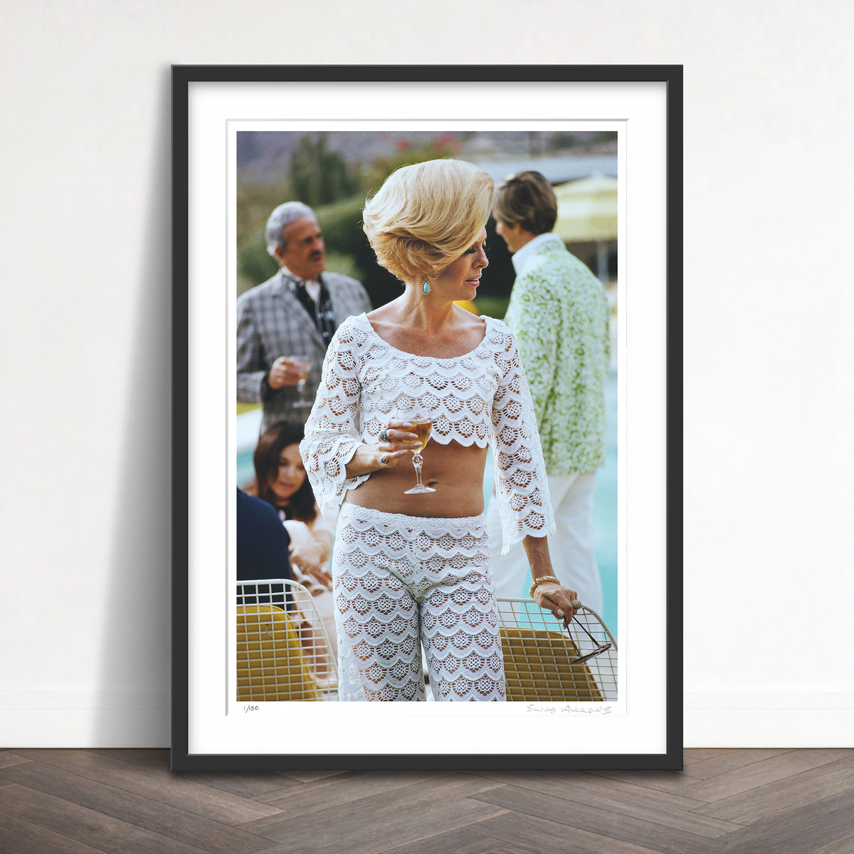 Slim Aarons Limited Edition Estate Stamped helen dzo dzo kaptur limited edition 605352847 Framed