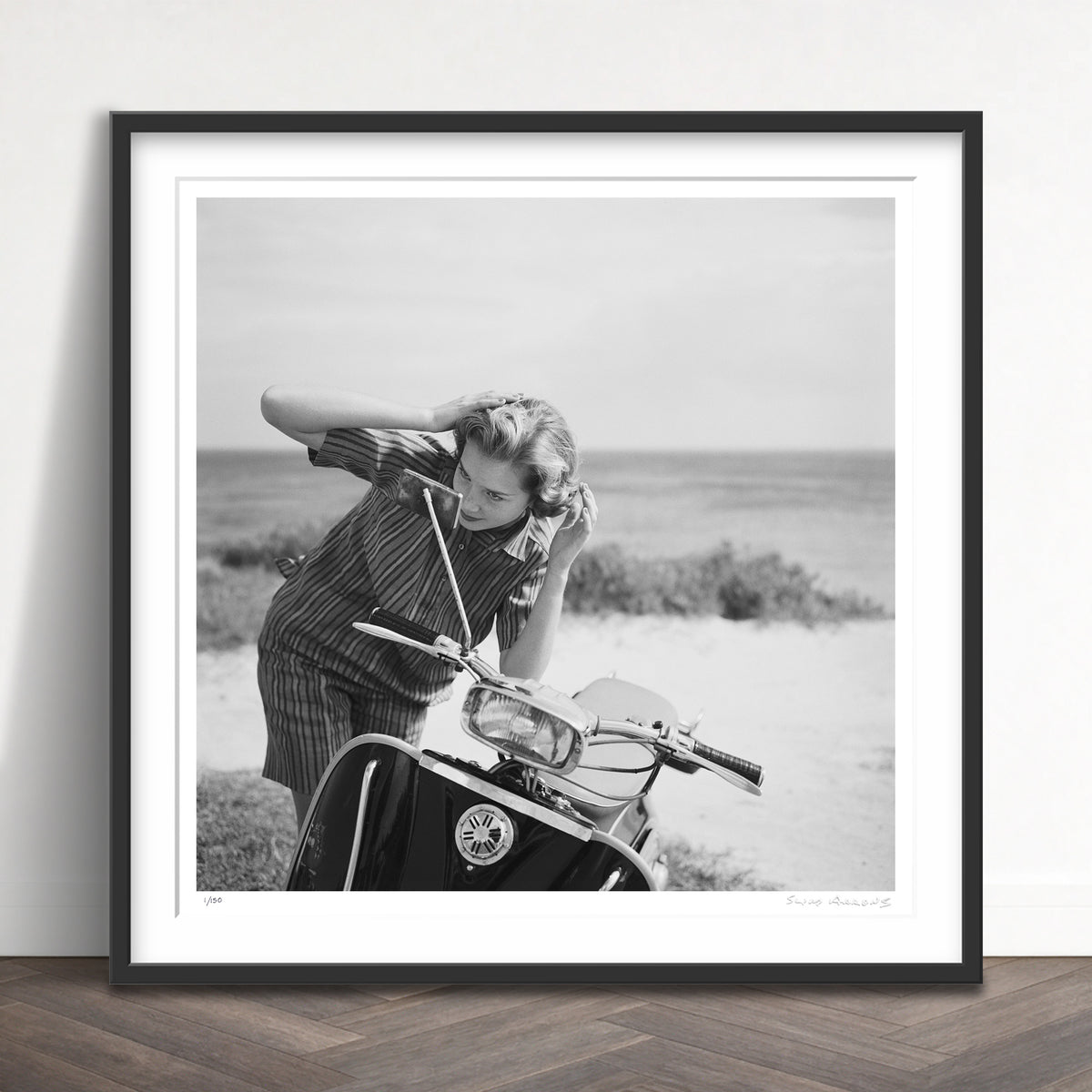 Slim Aarons Limited Edition Estate Stamped holiday hair check limited edition 1158180799 Framed